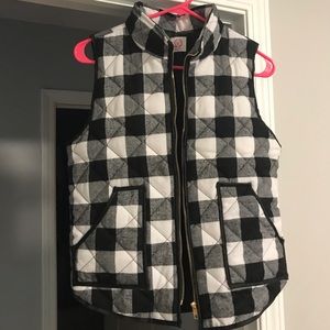 Women’s buffalo plaid vest